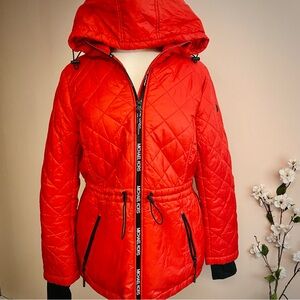 Michael Kors Vibrant Red Hooded Jacket